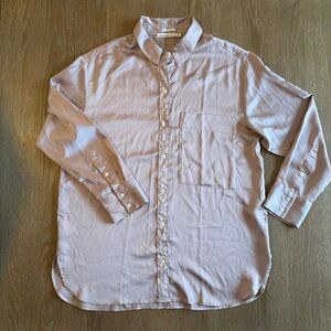 Abercrombie & Fitch Soft Pink Button-Up Blouse